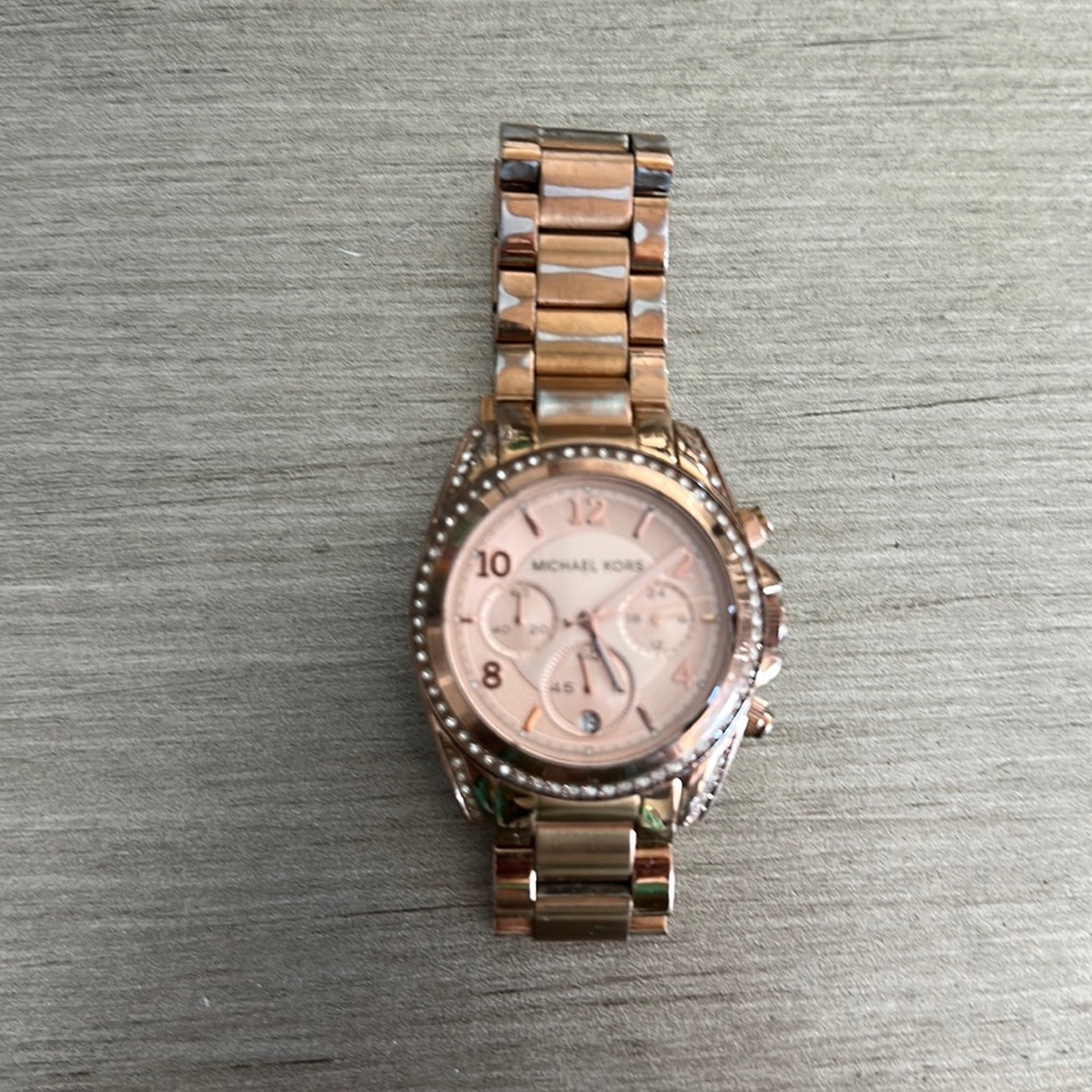 Michael KORS- Ritz Rose Gold-Tone Watch